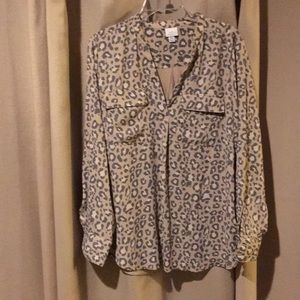 Leopard print blouse